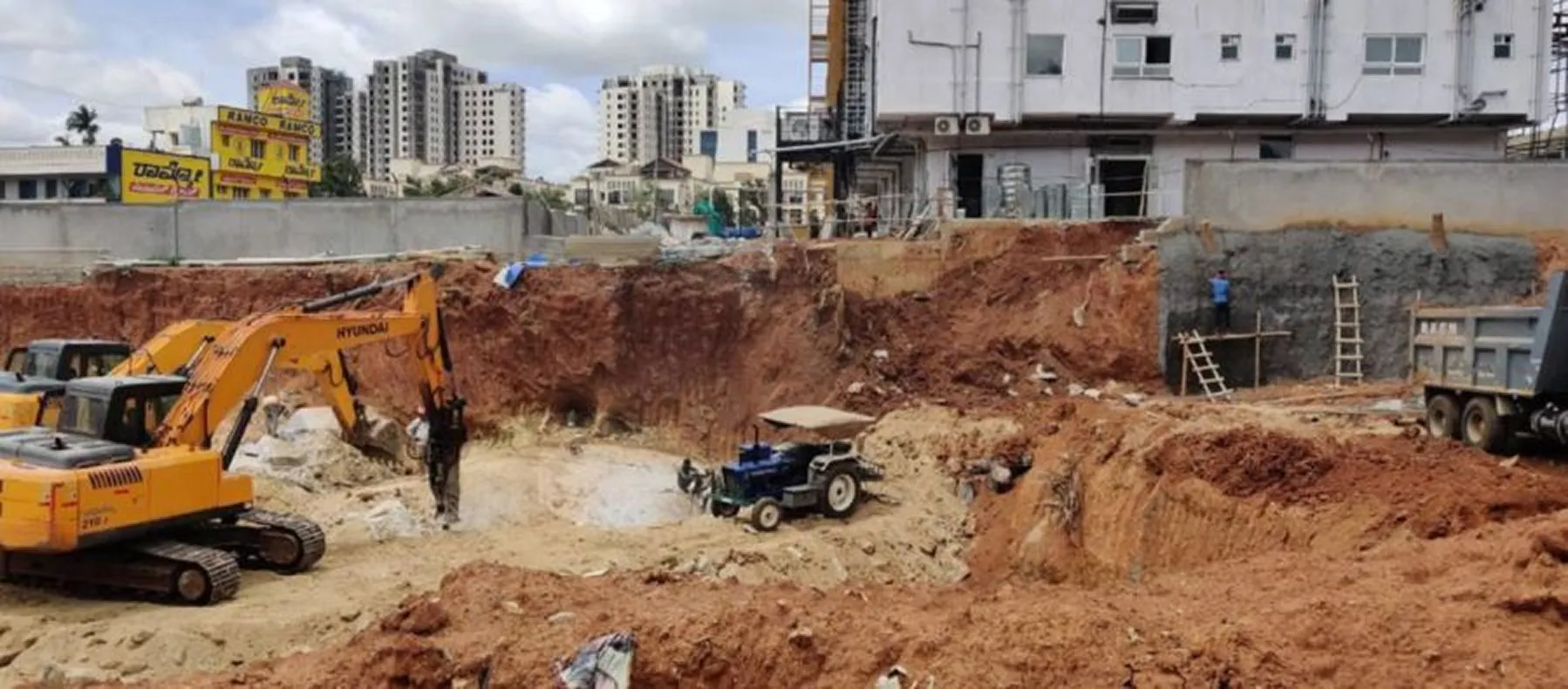 Surya Developers Mass Excavation and Stone Cutting at Bytrayanapura - Image 2